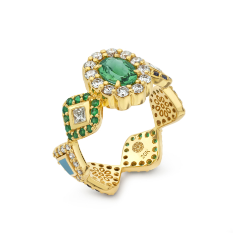 GREEN TOURMALINE RING