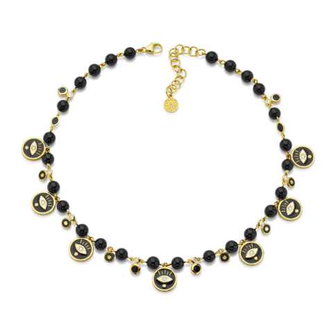 Evil Eye Coin Necklace